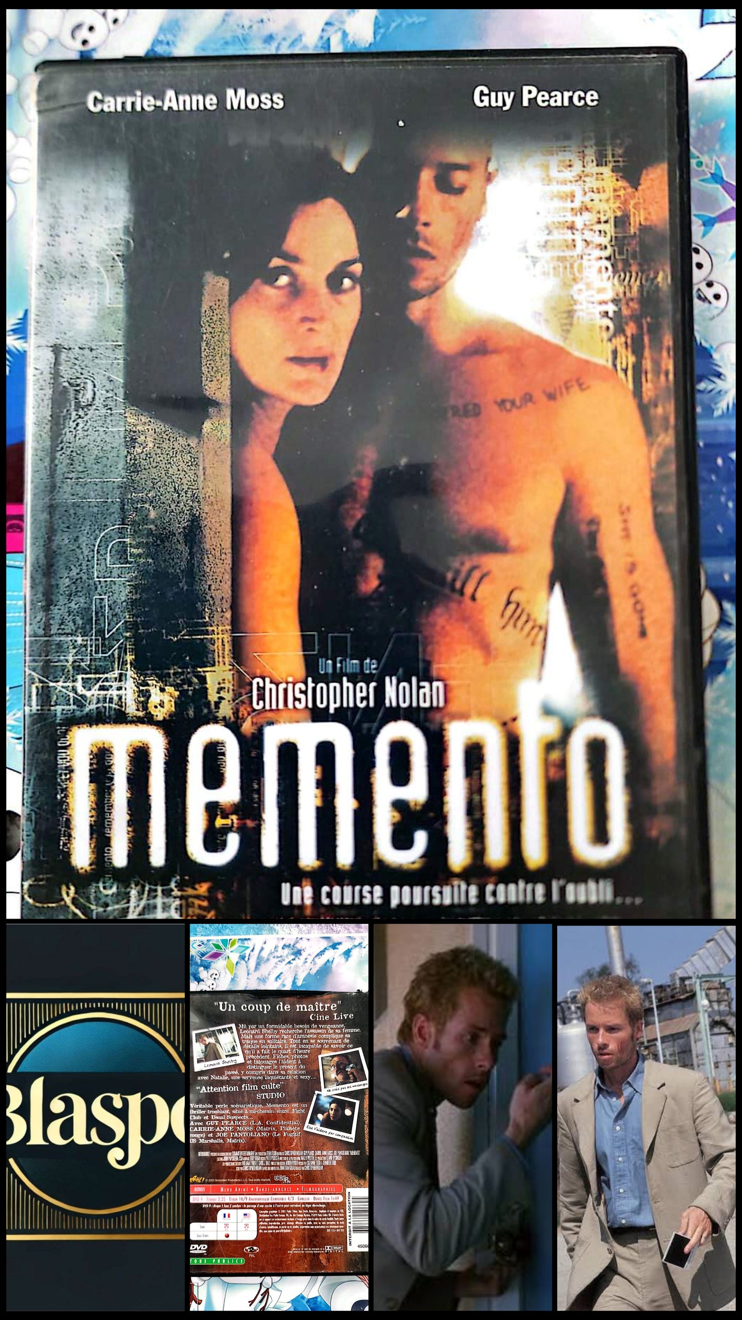 Memento DVD Film Thriller Psychologique Christopher Nolan Guy Pearce Version Française