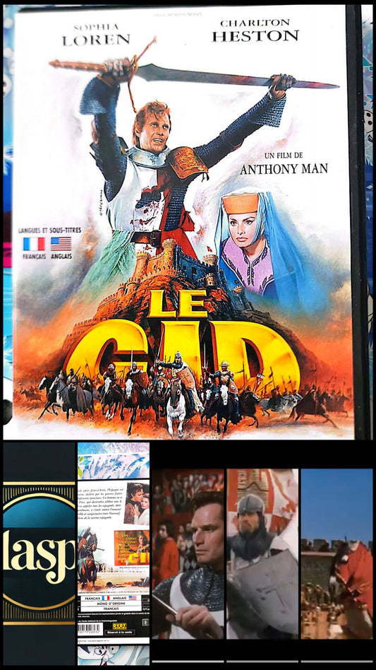 DVD Le Cid – Charlton Heston Sophia Loren – Film Historique Aventure Guerre Médiévale – DVD Français Anglais