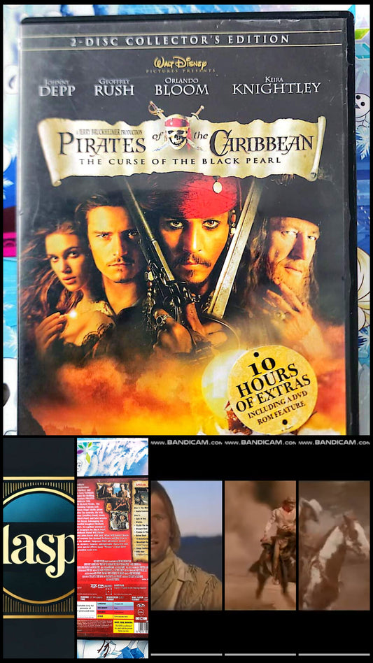Pirates des Caraïbes La Malédiction du Black Pearl DVD Collector 2 Disques Johnny Depp Orlando Bloom Keira Knightley Film Aventure Fantasy