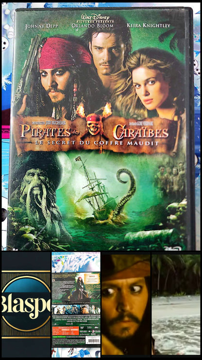 Pirates des Caraïbes : Le Secret du Coffre Maudit – DVD | 2ème Volet | Johnny Depp | Disney | Zone 2