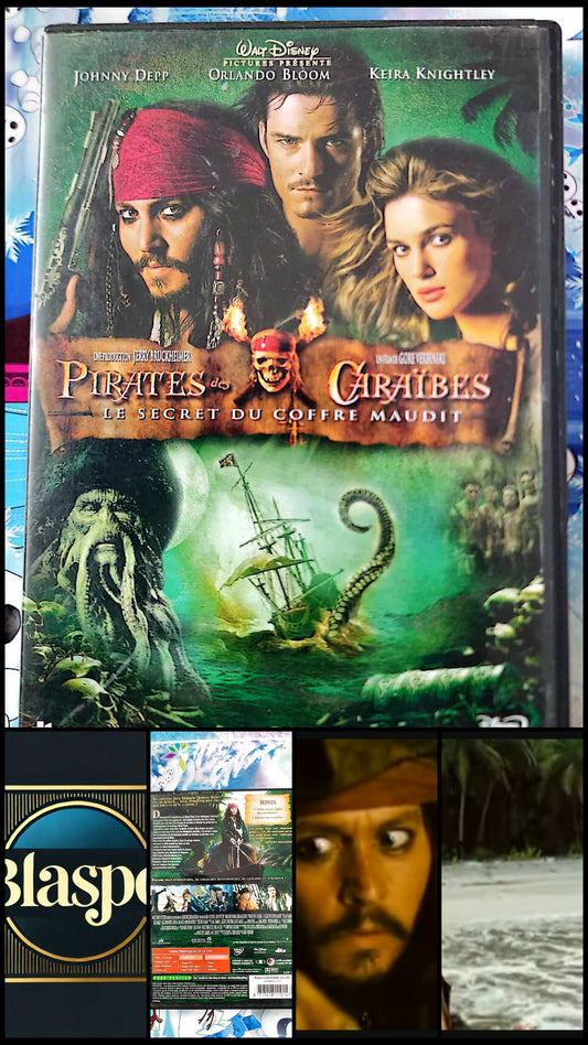 Pirates des Caraïbes Le Secret du Coffre Maudit DVD Johnny Depp Orlando Bloom Keira Knightley Film Aventure Fantasy Disney