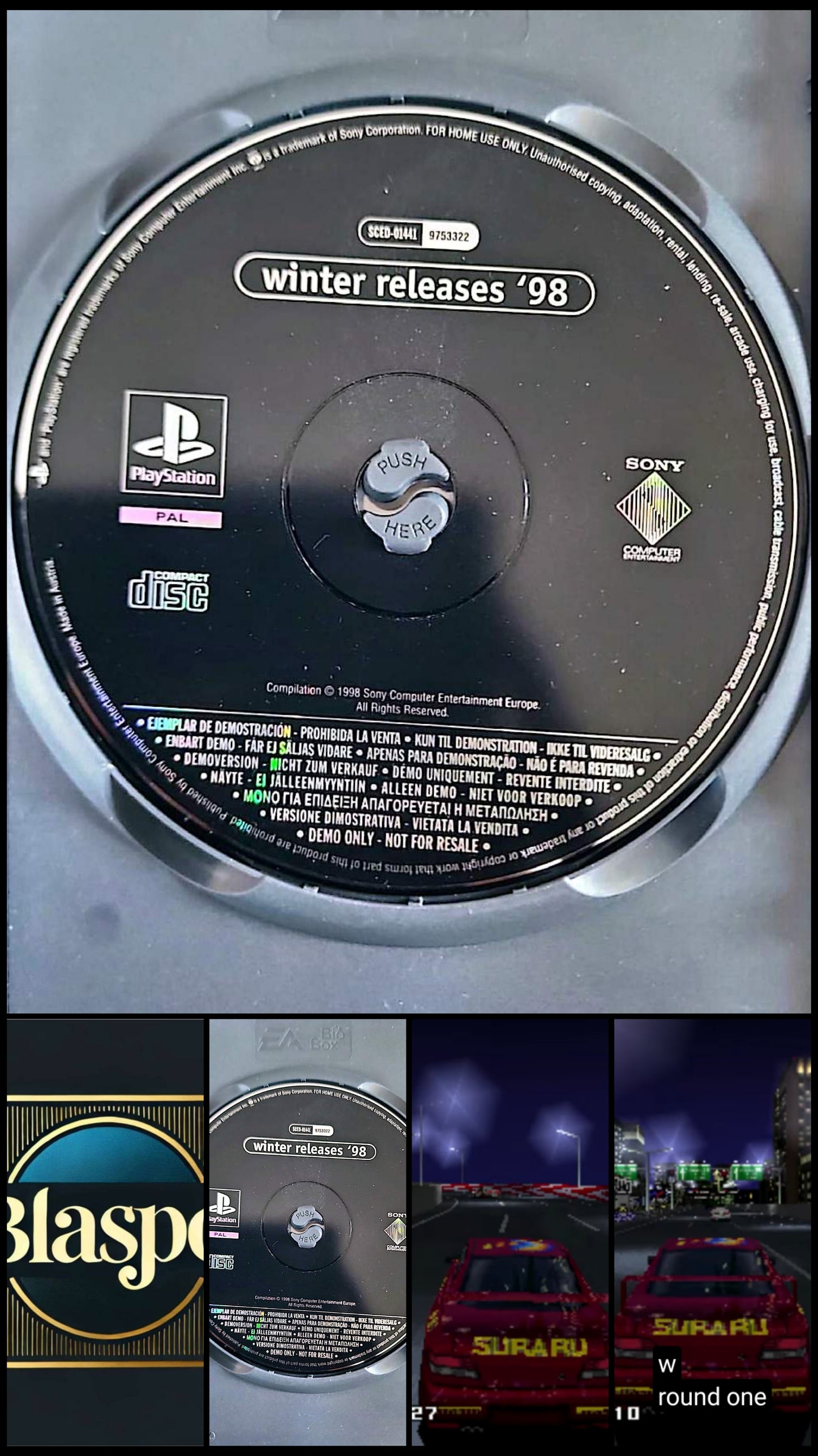 Winter Releases 98 PlayStation PS1 CD Démo PAL Seul Sans Boîtier Occasion