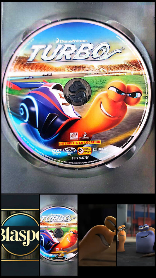 Turbo DVD Seul Sans Boîtier Film Animation DreamWorks Occasion