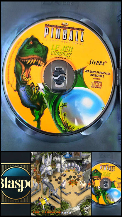 3D Ultra Pinball Le Continent Perdu Jeu PC Mac CD-ROM Seul Français Sierra Occasion