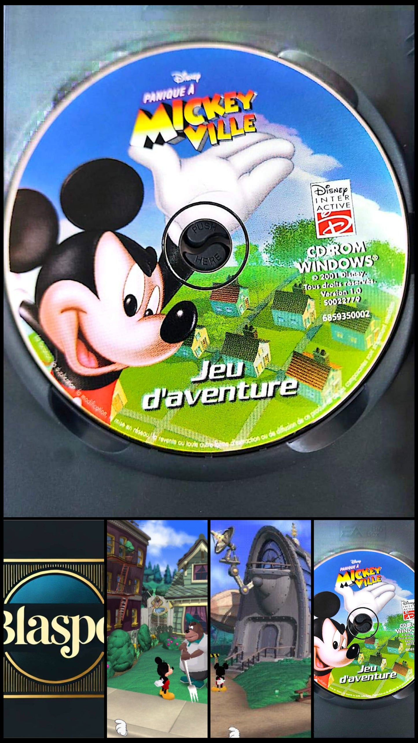 Disney Panique à Mickeyville Jeu PC CD-ROM Windows Français CD Seul Occasion