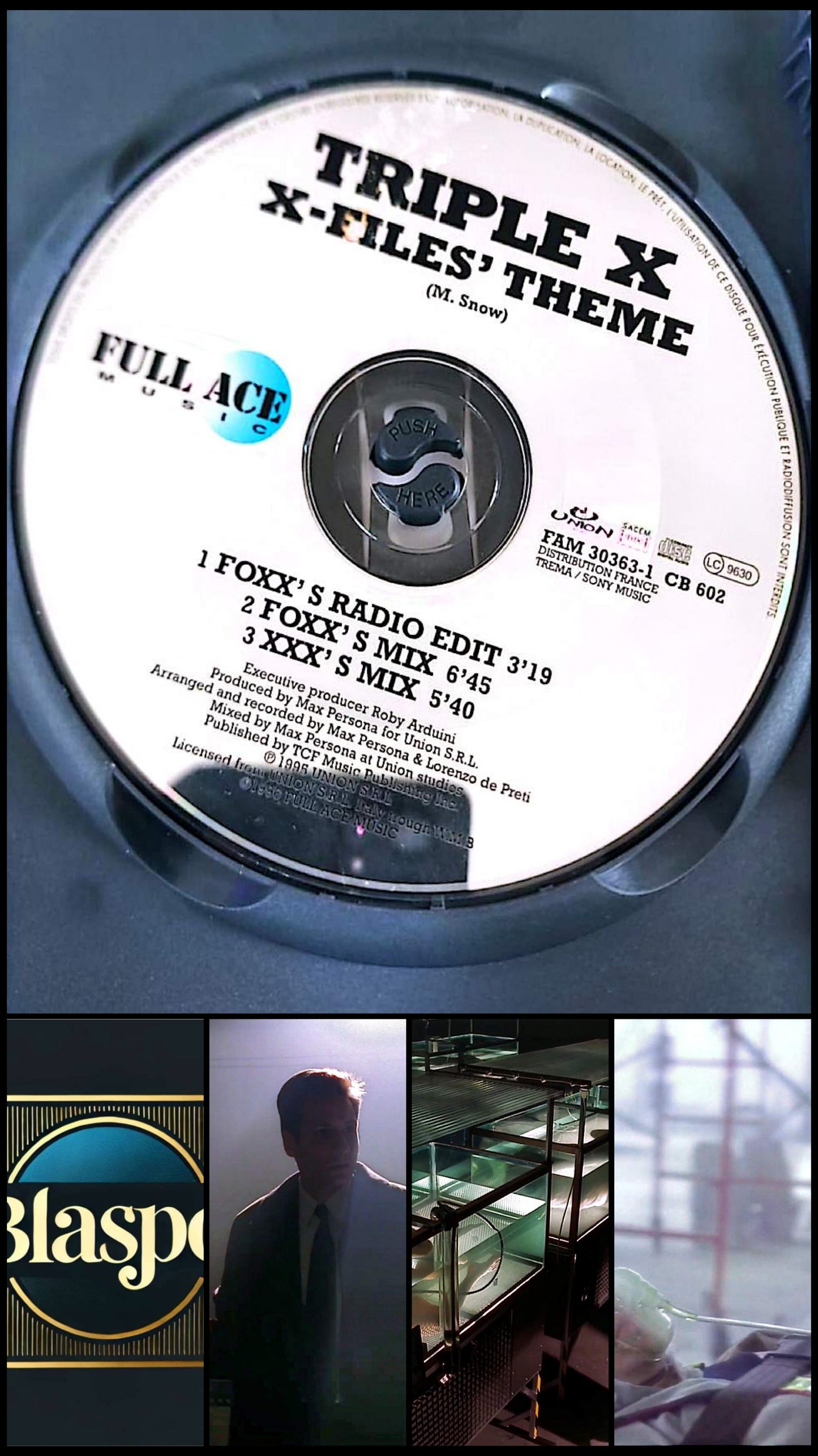 Triple X – X-Files Theme M. Snow CD Single Seul Sans Boîtier Techno Dance Occasion