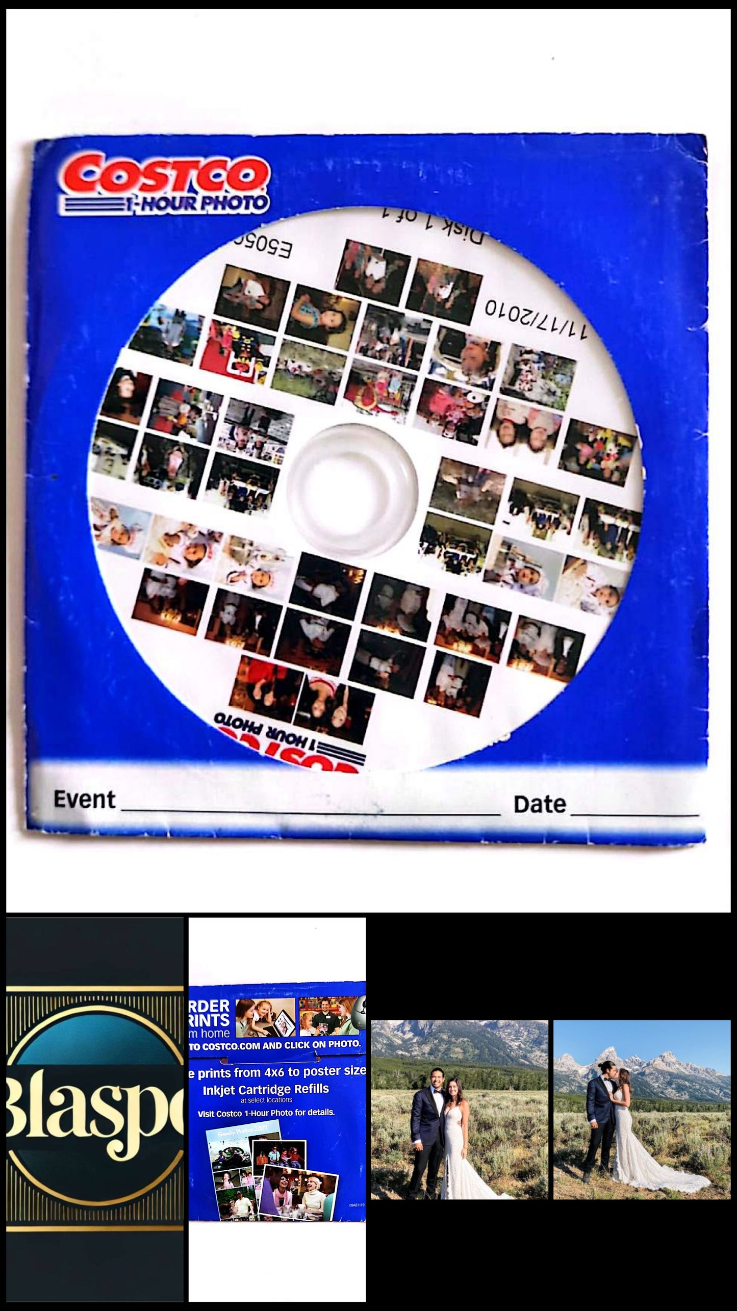 Costco 1 Hour Photo CD Souvenir Photos Numériques 2010 Disque Complet Occasion