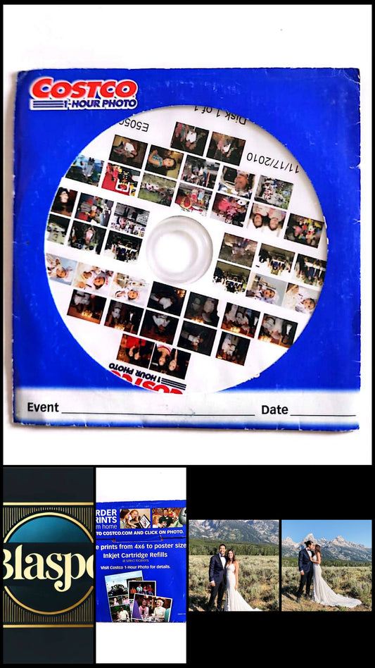 Costco 1 Hour Photo CD Souvenir Photos Numériques 2010 Disque Complet Occasion
