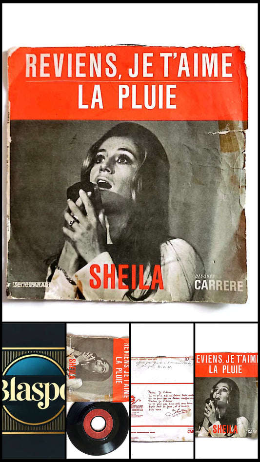 Sheila Reviens Je T’aime / La Pluie Vinyle 45 Tours SP Français Disques Carrère
