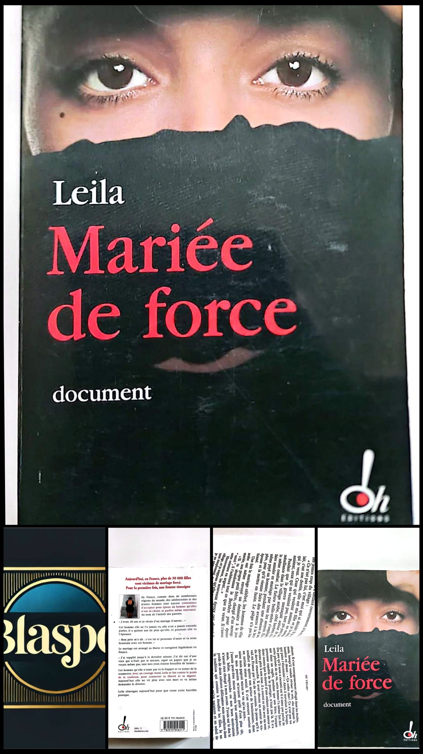 Mariée de Force Livre Document Témoignage Mariage Forcé Leila Éditions Oh Français