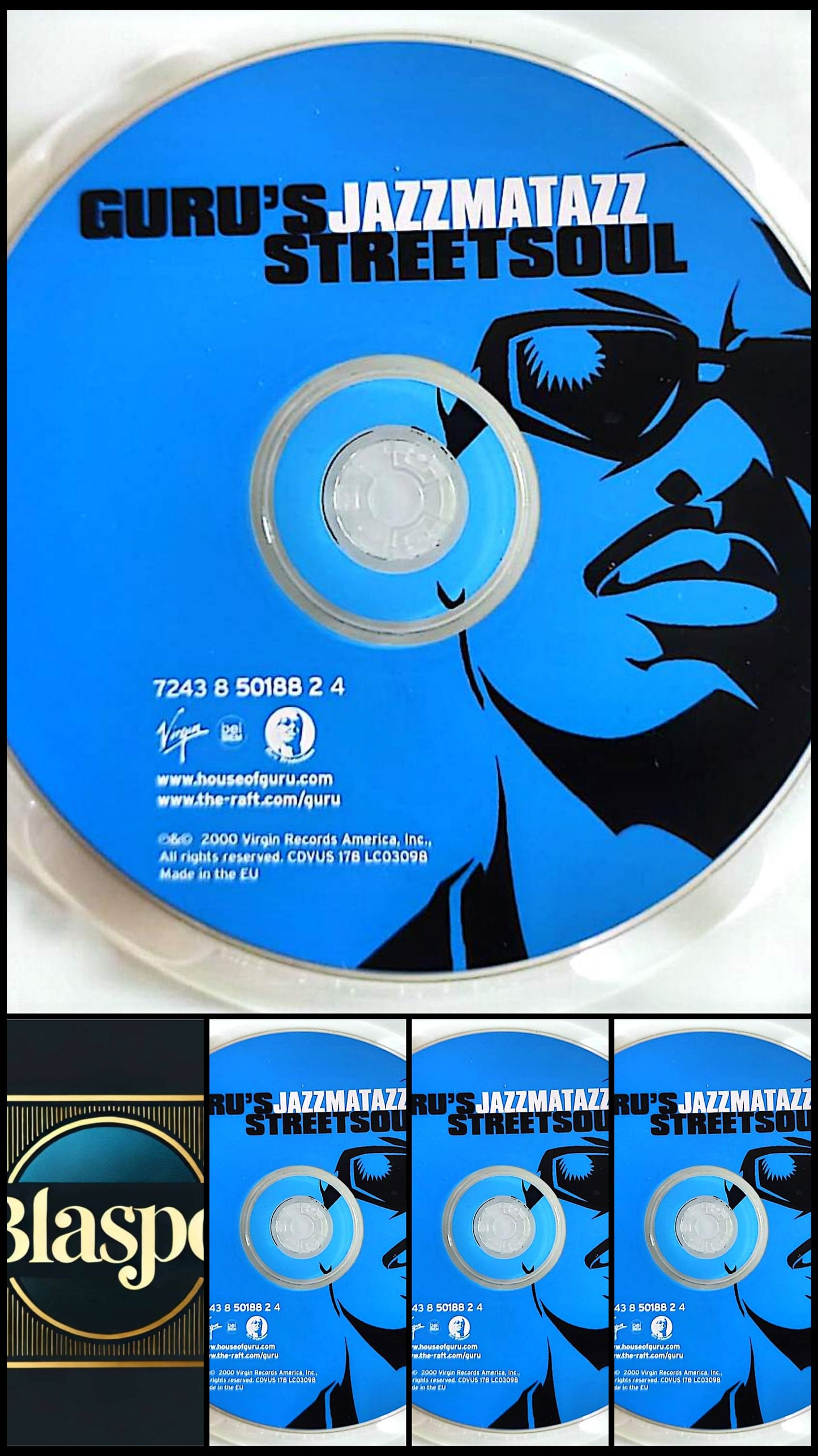 Guru's Jazzmatazz Streetsoul CD Audio Hip-Hop Rap Jazz Soul CD Seul Sans Boîtier
