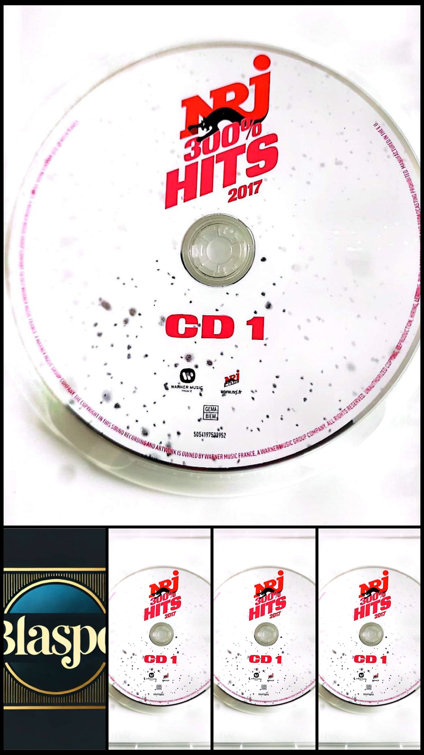 NRJ 300% Hits 2017 CD 1 Compilation Pop Dance Electro CD Audio Seul Sans Boîtier