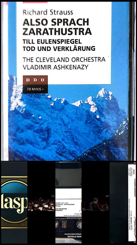 Richard Strauss – Also Sprach Zarathustra / Till Eulenspiegel / Tod und Verklärung Cassette Audio Complète Decca Vladimir Ashkenazy