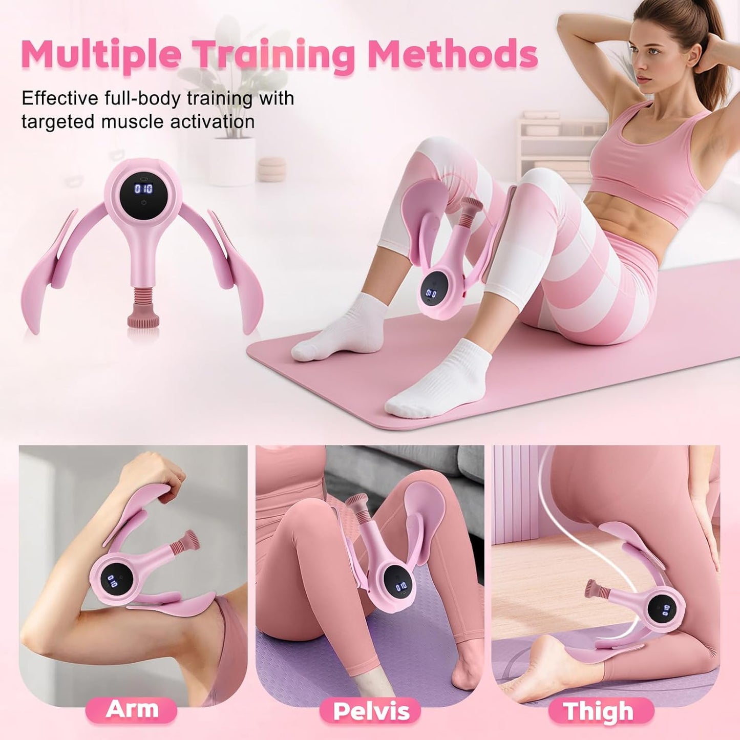 Appareil Exercice Cuisses Femme – Renforcement Intérieur Cuisses Plancher Pelvien – Toner Fitness Maison