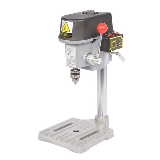 Mini perceuse d’établi 340W réglable 3 vitesses, perceuse de précision sur table, outil électrique portable pour bois, métal et bricolage