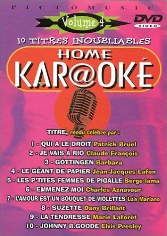 DVD Volume 4 (10 titres Inoubliables) Home karaoké