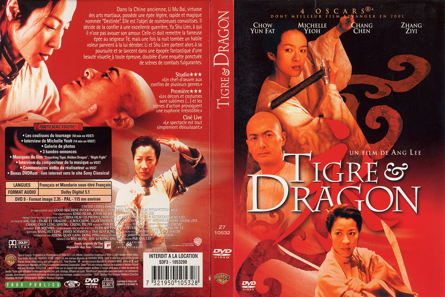 dvd tigre & dragon