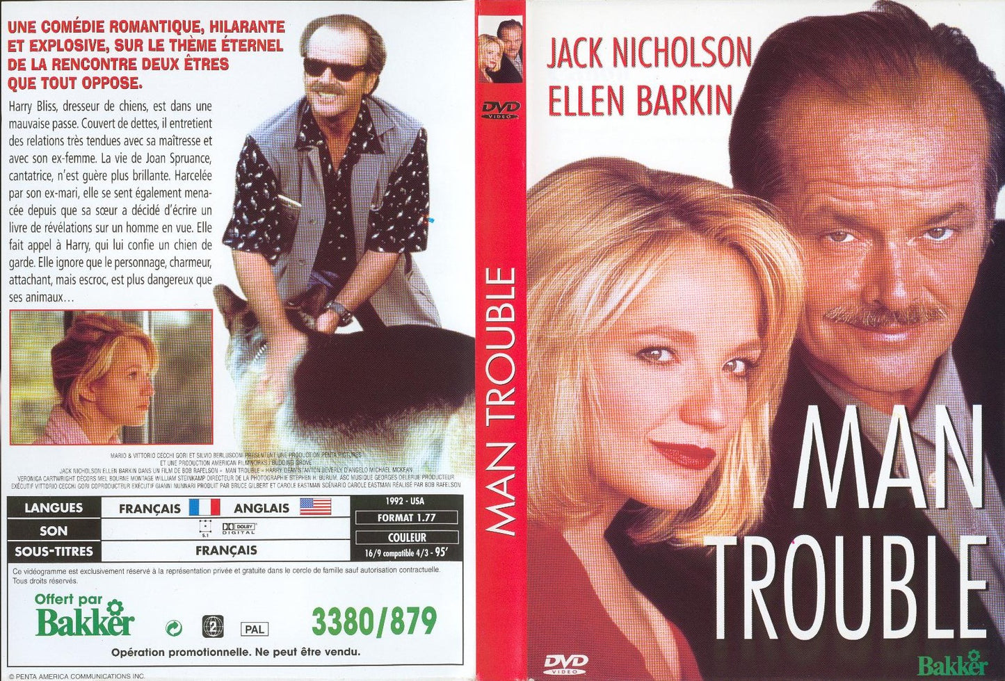 Man Trouble – DVD Film Comédie Romantique