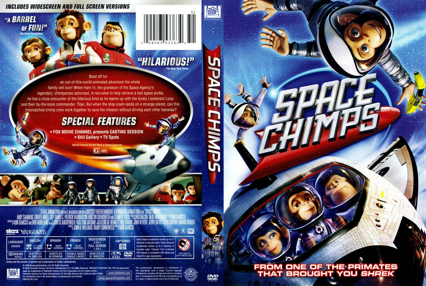 DVD Space Chimps