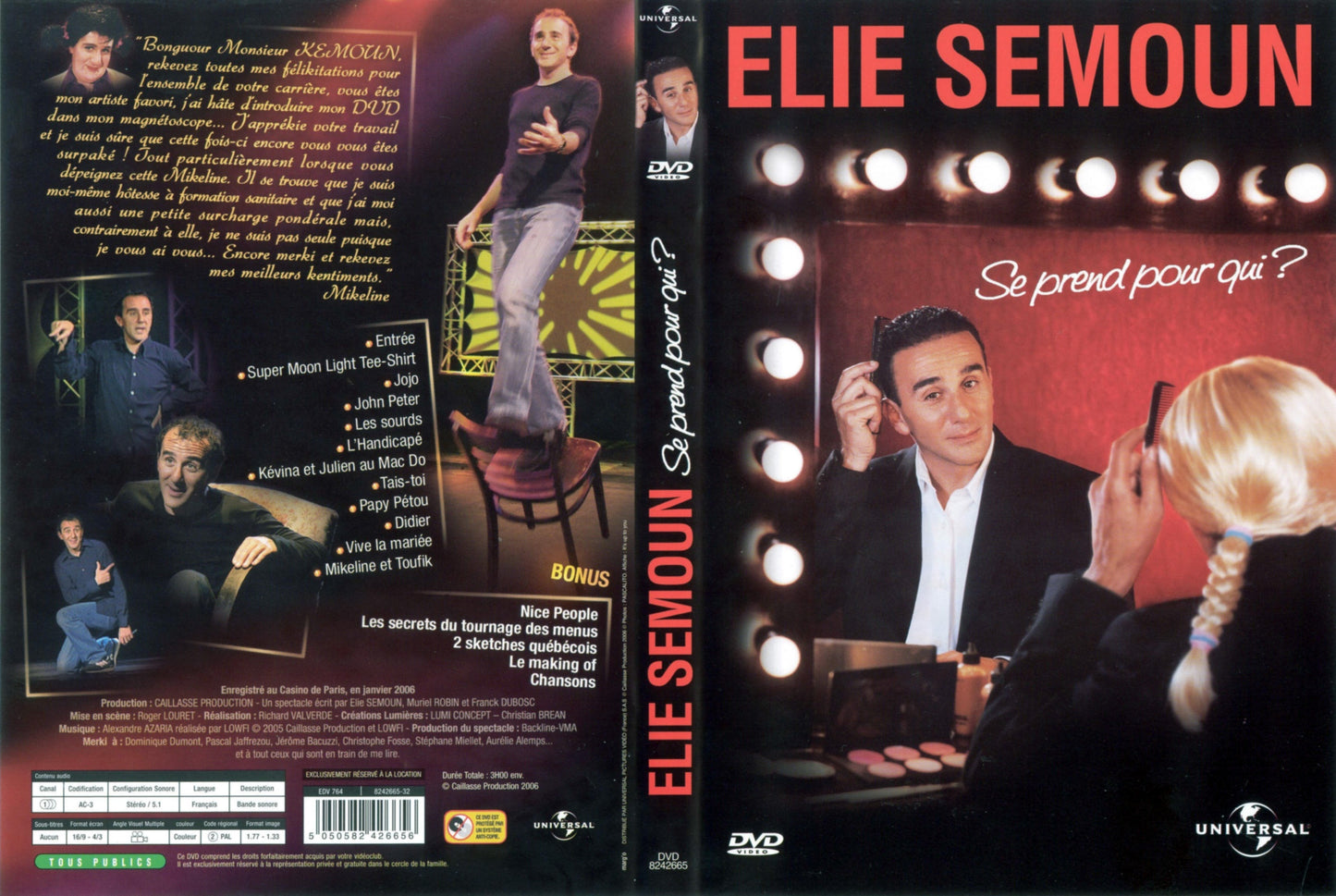 Élie Semoun – Se prend pour qui ? – Spectacle humoristique en DVD