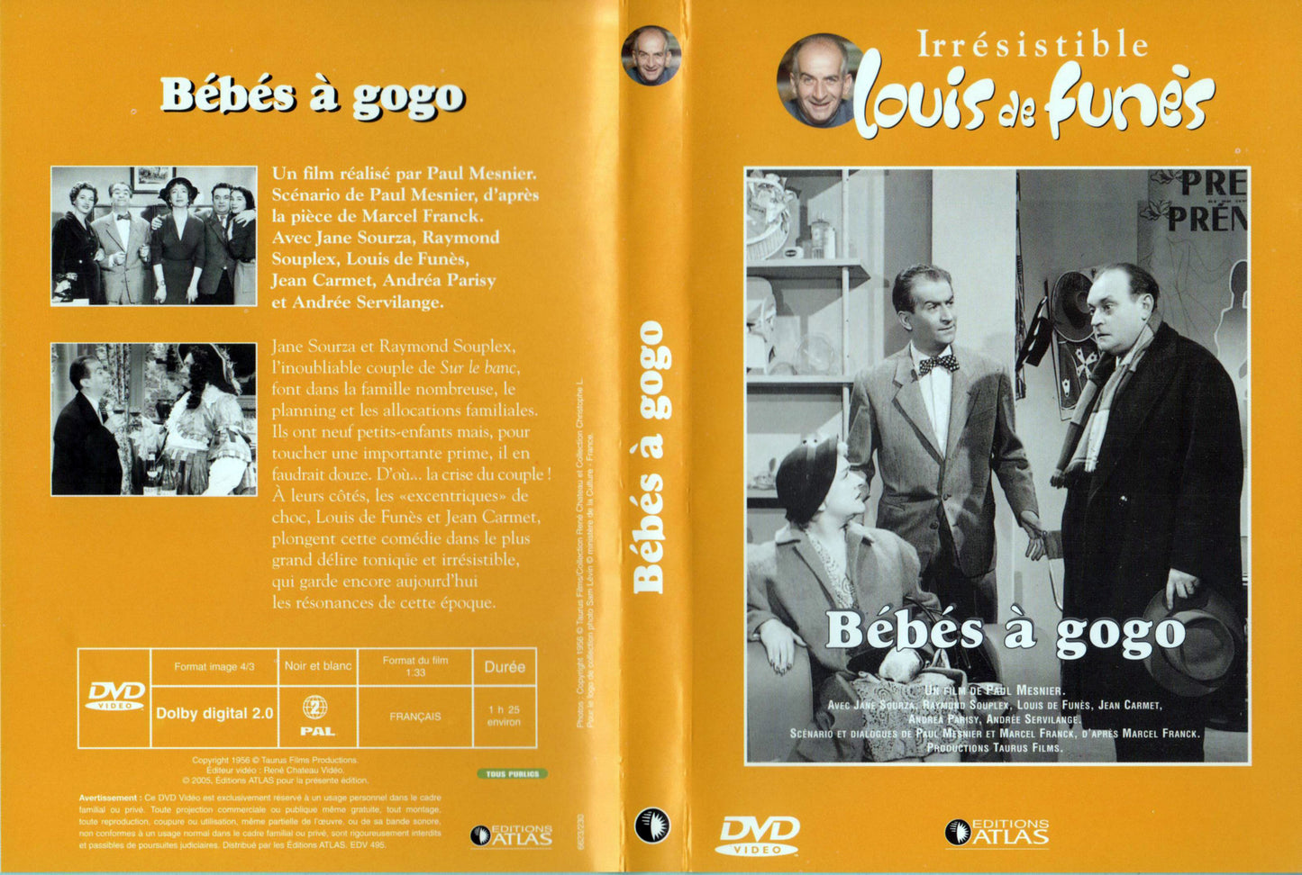 Dvd Louis De Funès Bébé À Gogo