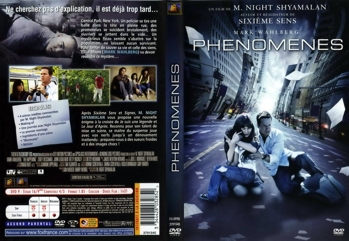 DVD : phénomènes
