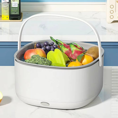 Fruit and Vegetable Cleaning Machine – Electric Washer with Washing Basket
