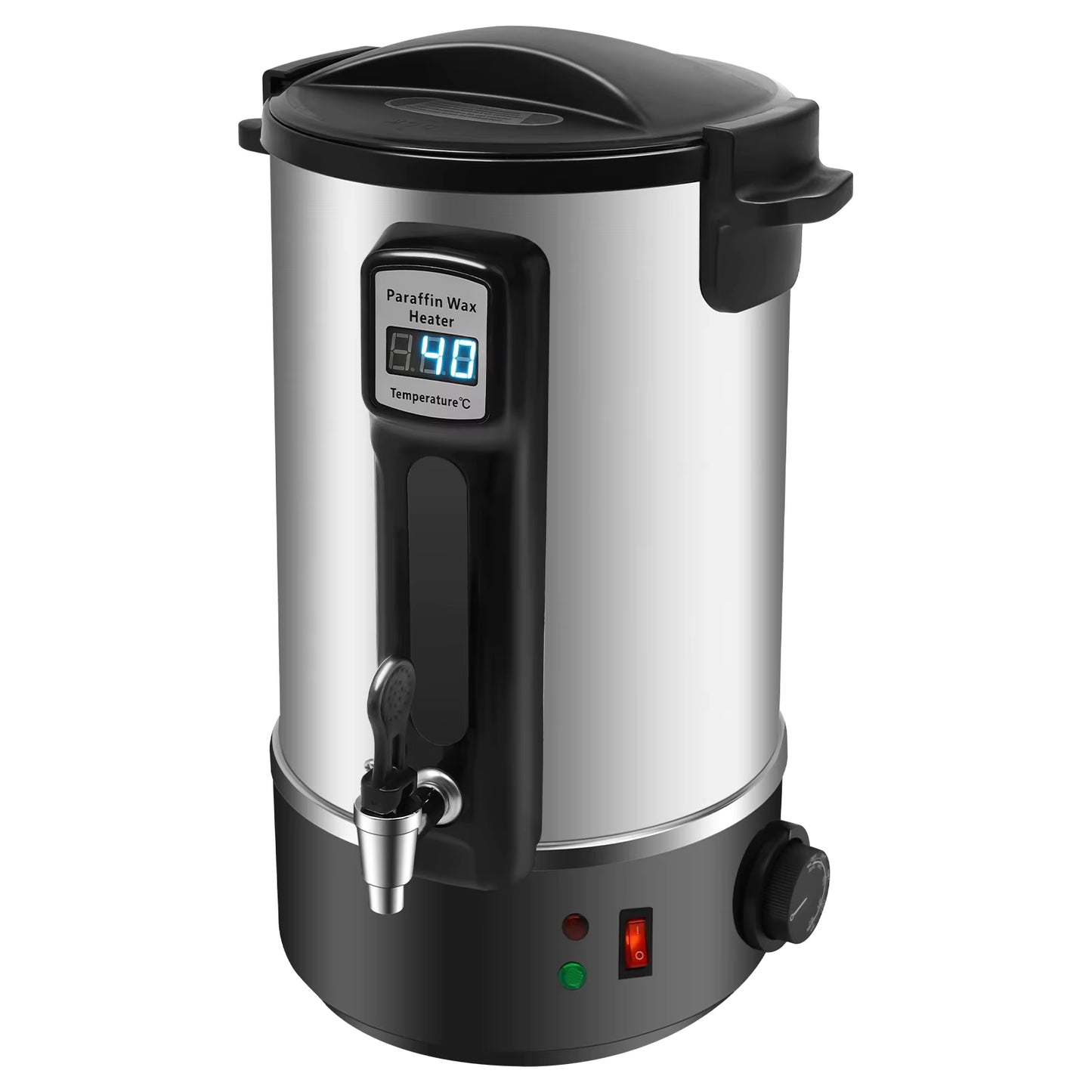 Kit de fusion de cire 12L 1100W pour fabrication de bougies DIY, pot chauffe-cire électrique avec robinet, machine à fondre cire maison professionnelle