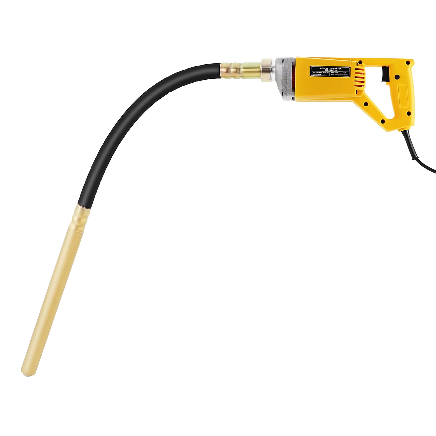 Vibrateur à Béton Électrique 800W – Aiguille Vibrante 1m – Outil Compactage Béton 4500 tr/min – Outil Chantier Construction