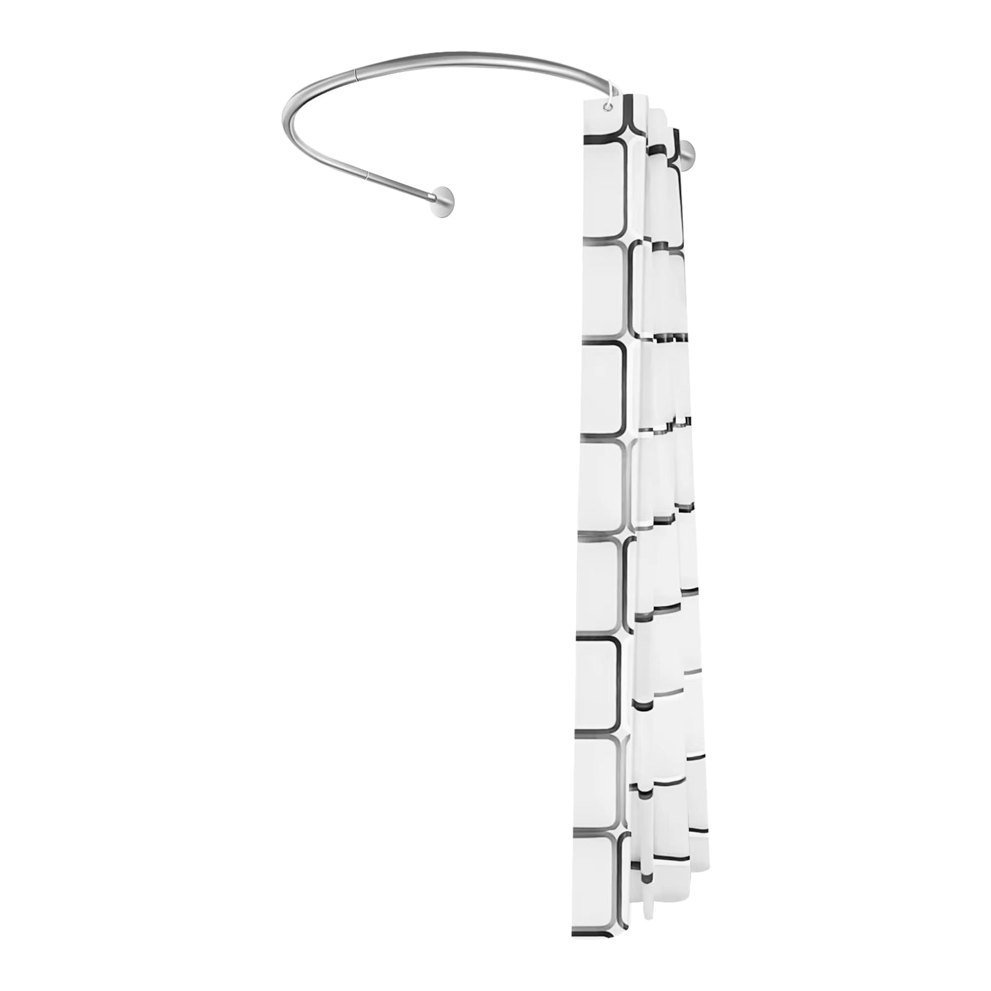Tringle de douche extensible 0,9-1,3 m en inox