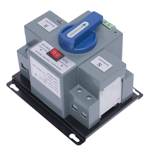 Commutateur de transfert automatique double alimentation 63A 2P – Inverseur réseau/générateur – Installation électrique domestique et professionnelle