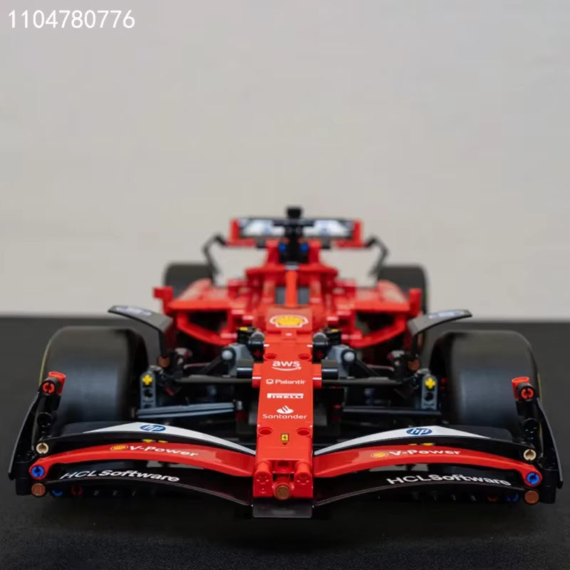 Voiture de Course Rouge SF-24 – 1361 Pièces – Blocs de Construction Compatibles 42207 – Jeu de Briques Adulte & Enfant