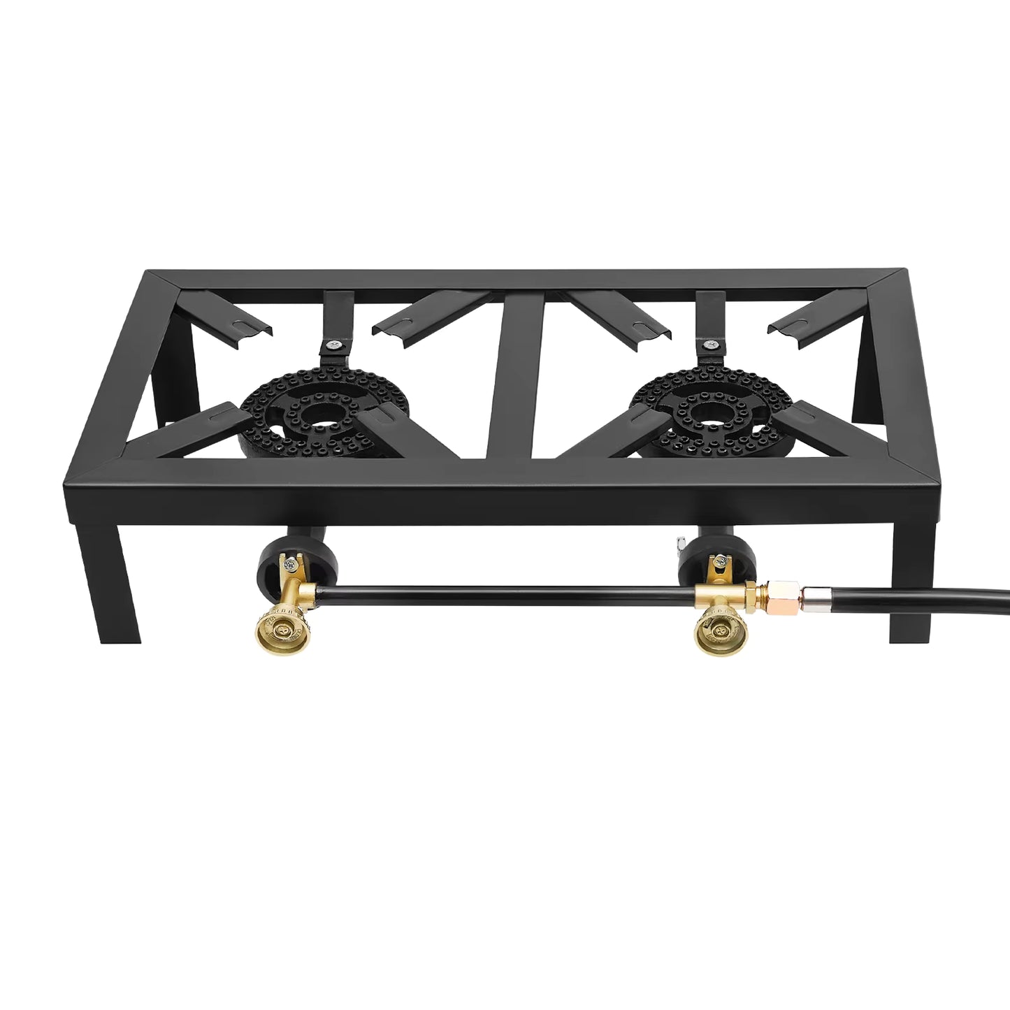 Réchaud à Gaz Portable Double Brûleur 8000W – Cuisinière Extérieure Propane Camping