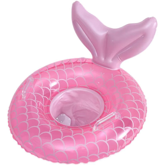 Bouée Gonflable Sirène Enfant avec Siège Intégré – Flotteur Piscine Queue de Sirène Rose
