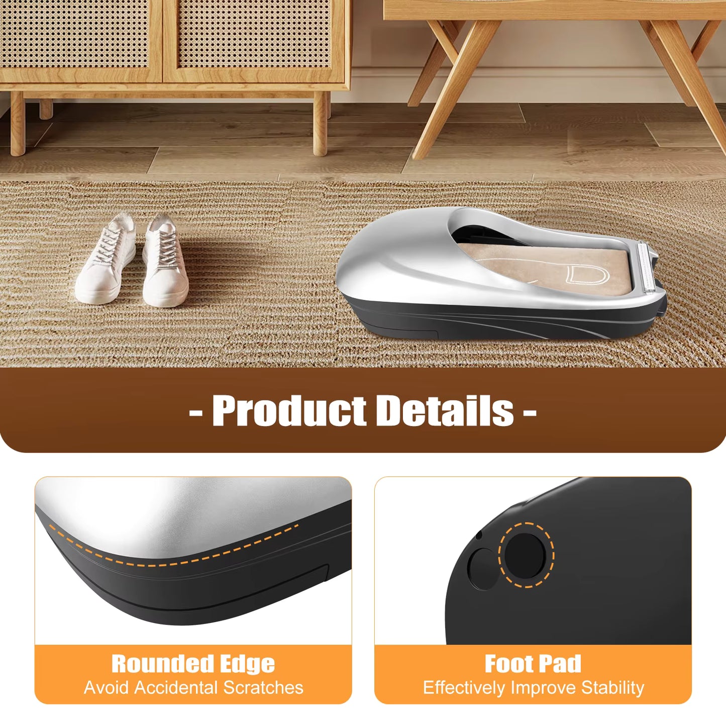 Machine automatique couvre-chaussures – Distributeur de films jetables avec rouleau inclus – Protection hygiénique pour maison, bureau, hôpital