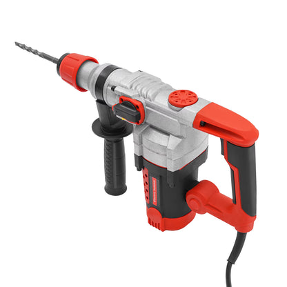 Perceuse à Percussion 2200W 4 en 1 – Marteau Perforateur Électrique Multifonction avec Forets et Coffret