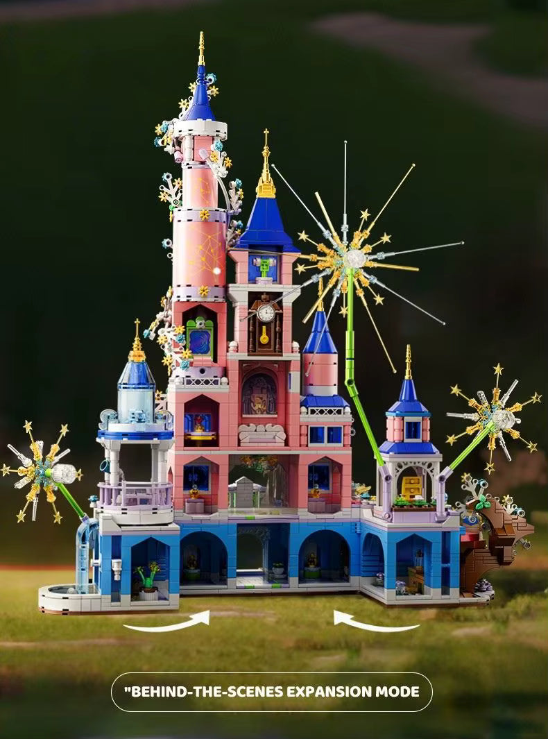 Château Magique 2334 Pièces – Bloc de Construction LED Style Princesse – Jeu Créatif Premium Enfant & Adulte – Décoration Fantaisie