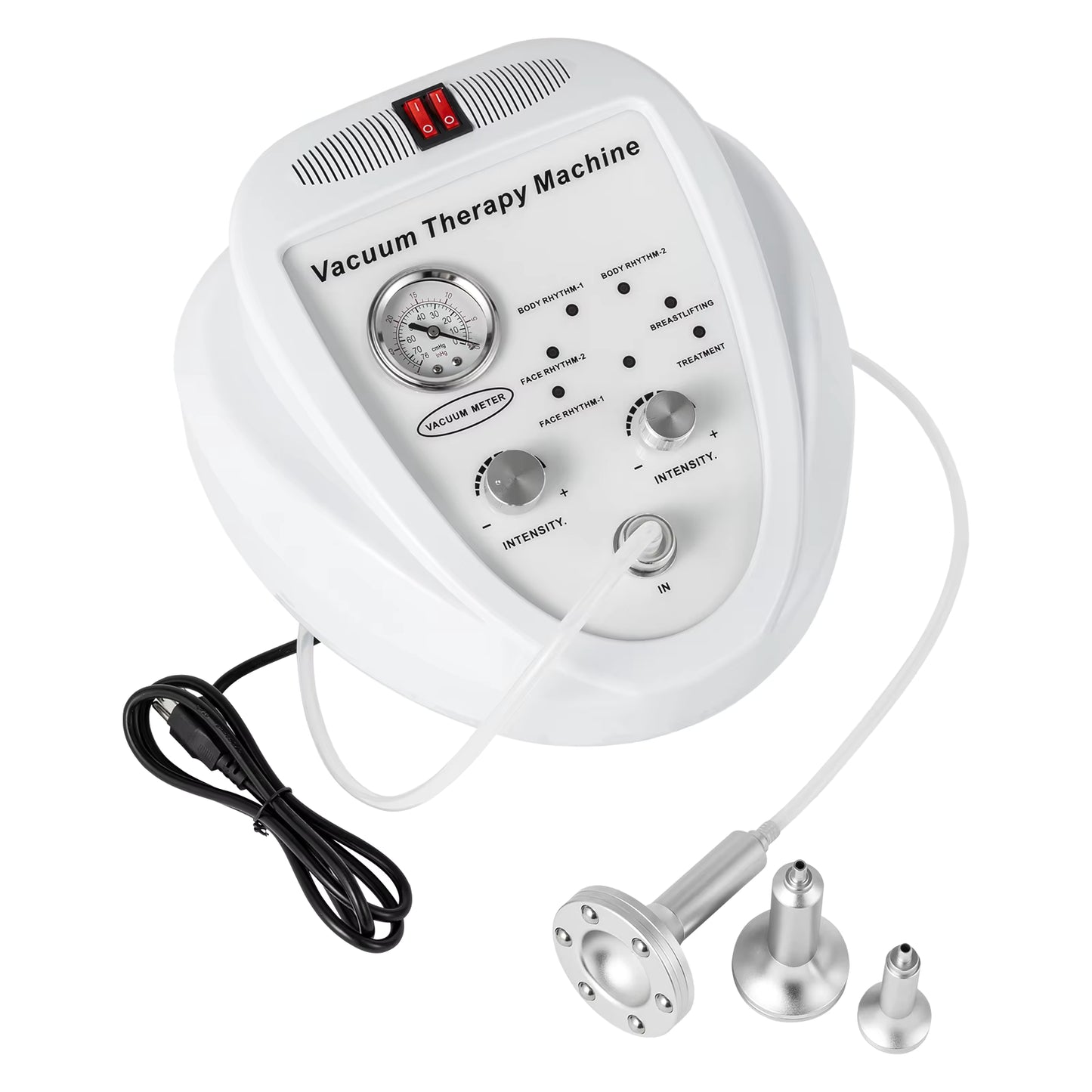 Pompe à vide électrique pour massage professionnel – Appareil ventouse multifonction, aspiration réglable, kit complet avec accessoires – usage esthétique, bien-être, spa