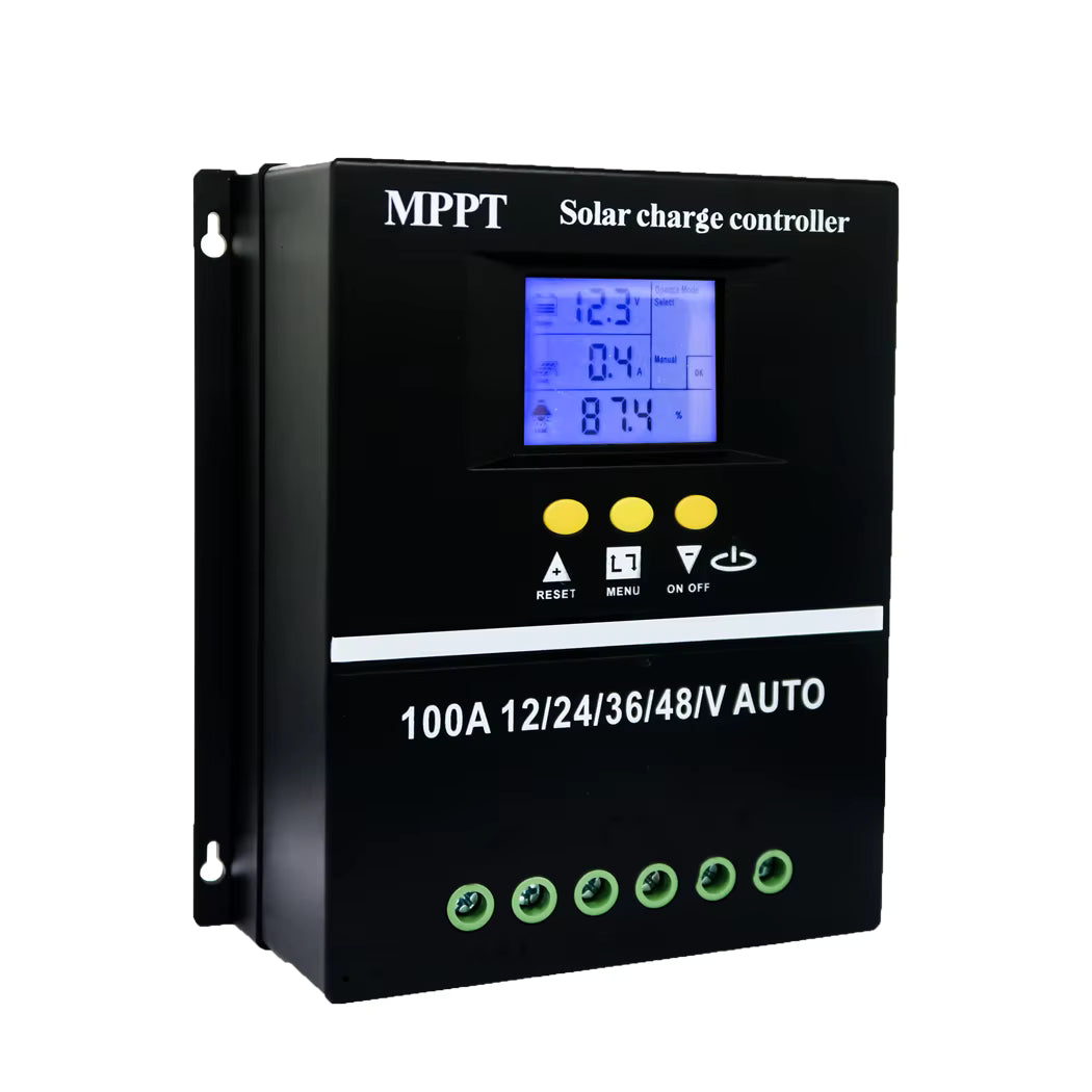 Régulateur de Charge Solaire MPPT 12V-48V 40A/60A/80A/100A – Contrôleur PV avec Double USB