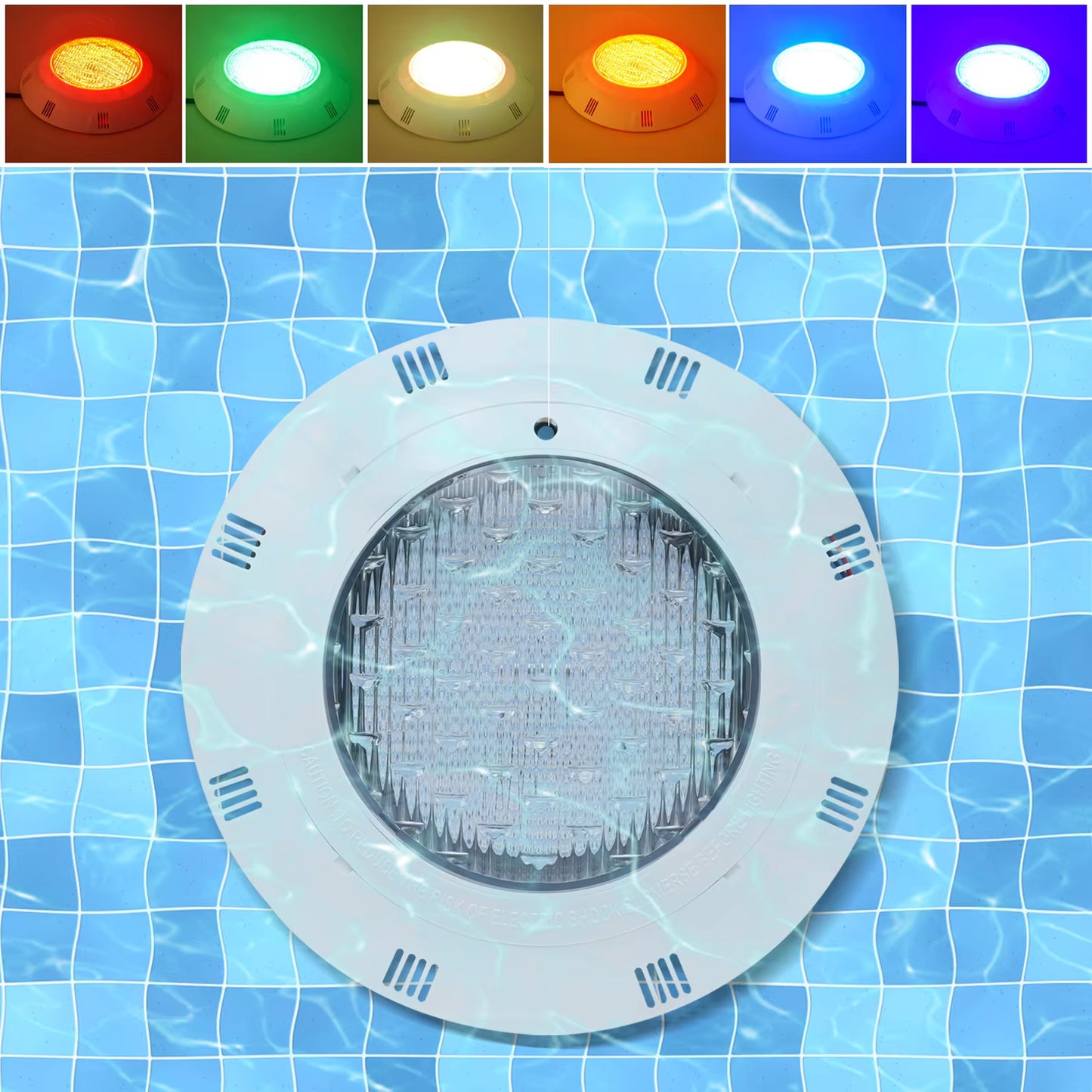 Lampe LED Piscine Submersible 45W RGB – Éclairage Sous-Marin IP68 avec Télécommande
