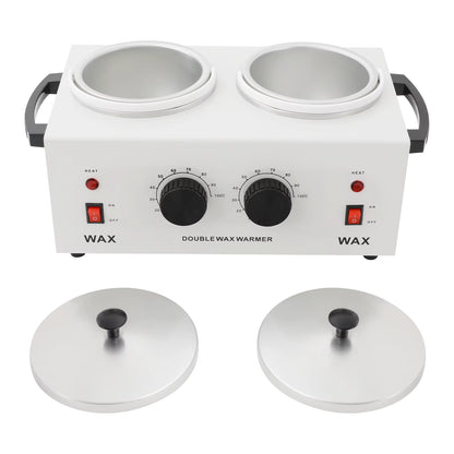 Double Pot Electric Wax Heater 400 ml – Adjustable Wax Melting Device 0-100°C