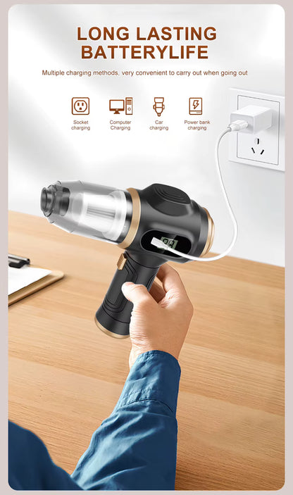 Aspirateur de voiture sans fil haute puissance portable