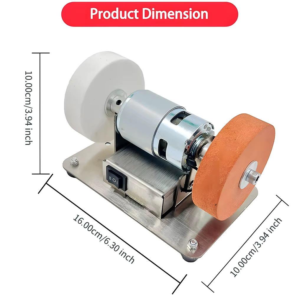 Mini ponceuse électrique 100 W pour polissage fin et grossier du métal