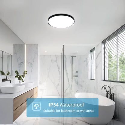Plafonnier LED rond 24W étanche moderne