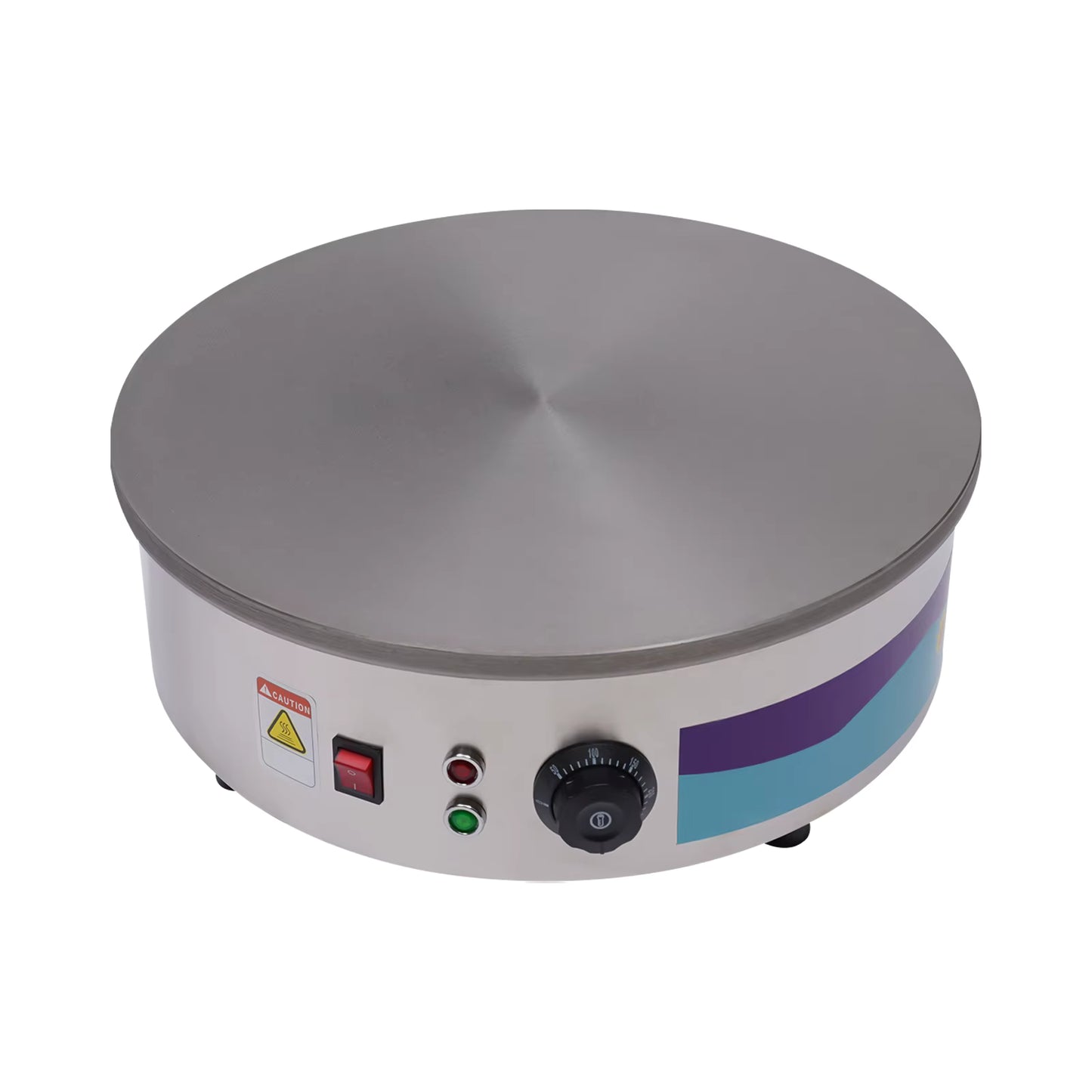 Crêpière électrique 45 cm professionnelle – Plaque chauffante 220V – Appareil à crêpes, pancakes et galettes – Usage maison et commercial