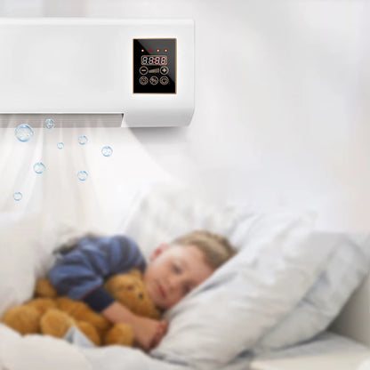 Chauffage Électrique Mural 1800W 2 en 1 – Radiateur avec Écran Tactile et Minuterie
