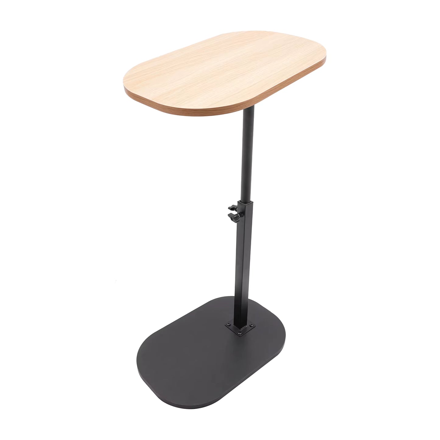 Table d’Appoint Réglable 45-80 cm – Petite Table en Forme C pour Salon, Lit ou Canapé