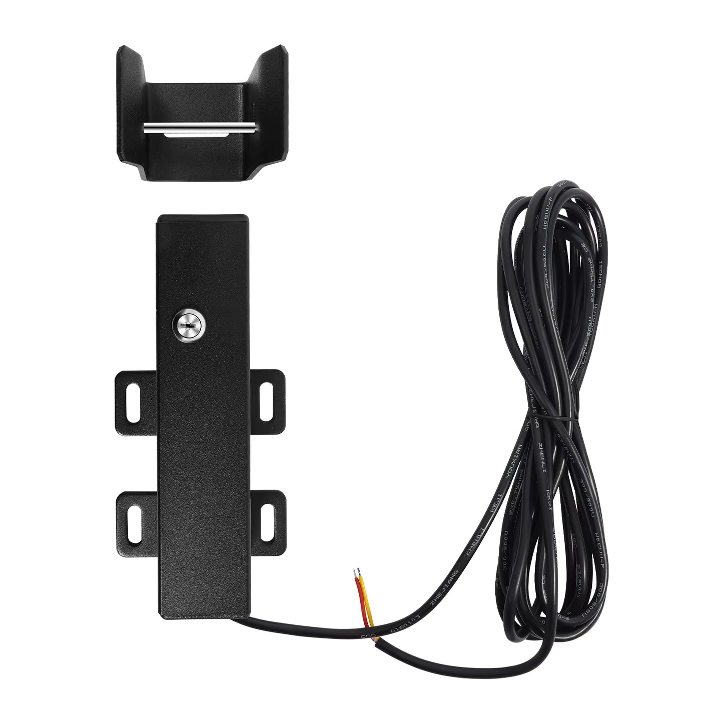 Serrure électrique 24V 60W IP44 pour porte automatique, verrouillage de sécurité extérieur, serrure de portail avec câble et système de déverrouillage