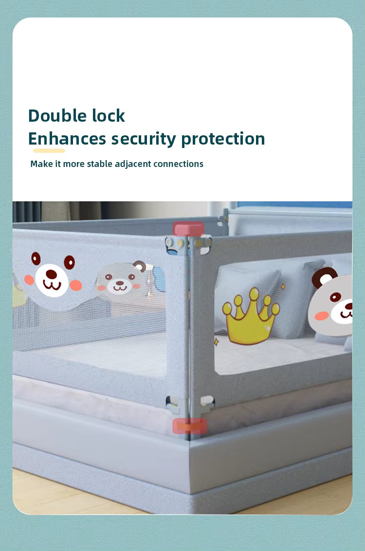Barrière de Lit Enfant Réglable – Garde-Corps de Sécurité Relevable – Protection Bébé Lavable