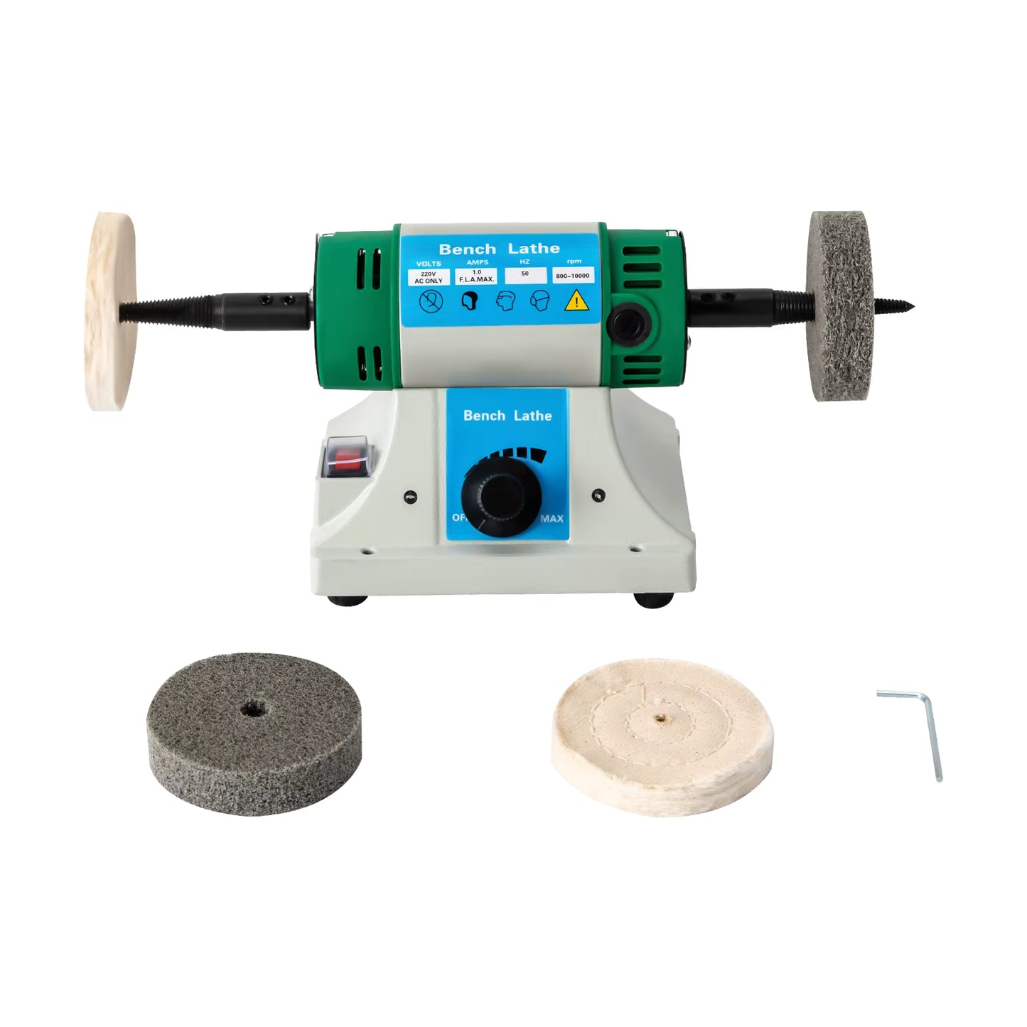 Polisseuse d’établi électrique 320 W à vitesse variable pour polissage de précision